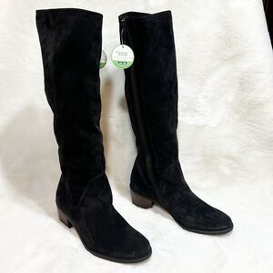 Paul Green Nicolette Black Suede Knee High Boots NWT Women’s Sz 5.5